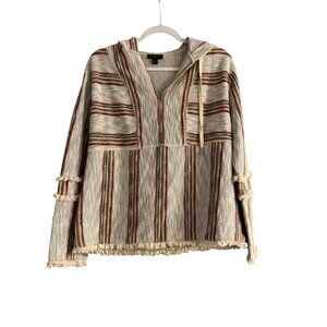 Current Air Los Angeles Striped Hooded Sweater Size Medium GUC